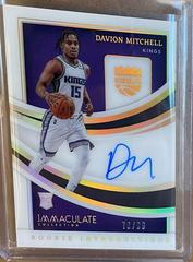 Davion Mitchell [Patch Autograph] #103 Basketball Cards 2021 Panini Immaculate Collection Prices
