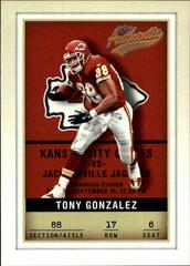 Tony Gonzalez #17 Football Cards 2002 Fleer Authentix Prices