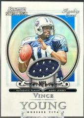 Vince Young [Jersey Refractor] #BS-VY1 Football Cards 2006 Bowman Sterling Prices