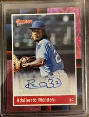 Adalberto Mondesi [Pink Fireworks] #R88S-AD Baseball Cards 2022 Panini Donruss Retro 1988 Signatures Prices