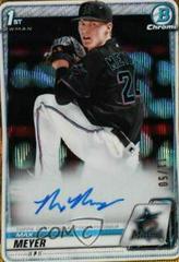 Max Meyer [Gold Wave Refractor] #CDA-MM Baseball Cards 2020 Bowman Draft Picks Chrome Autographs Prices