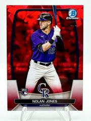 Nolan Jones [Red] #4 Baseball Cards 2023 Bowman Chrome Prices