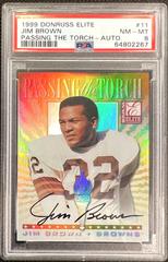 Jim Brown [Autograph] #11 Football Cards 1999 Panini Donruss Elite Passing the Torch Prices