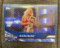 Alexa Bliss [Blue] Wrestling Cards 2017 Topps WWE Women's Division Matches & Moments Prices