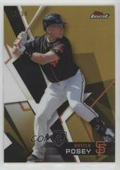 Buster Posey [Gold Refractor] #46 Baseball Cards 2018 Topps Finest Prices
