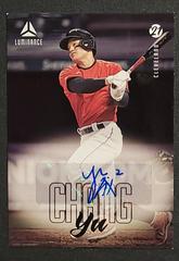 Yu Chang Baseball Cards 2021 Panini Chronicles Luminance Autographs Prices