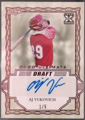 AJ Vukovich [Red] Baseball Cards 2020 Leaf Ultimate Autographs Prices
