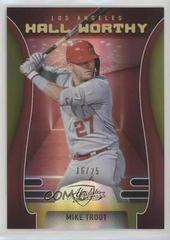 Mike Trout [Spectrum Gold] #HW-10 Baseball Cards 2022 Panini Absolute Hall Worthy Prices