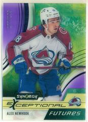 Alex Newhook [Purple] Hockey Cards 2021 Upper Deck Synergy Exceptional Futures Prices