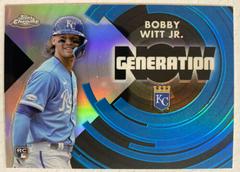 Bobby Witt Jr. Baseball Cards 2022 Topps Chrome Update Generation Now Prices