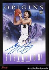 Colby Jones [Purple FOTL] #24 Basketball Cards 2023 Panini Origins Elevation Signature Prices
