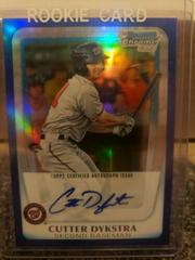 Cutter Dykstra [Blue Refractor Autograph] #BCP164 Baseball Cards 2011 Bowman Chrome Prospects Prices