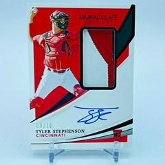 Tyler Stephenson [Patch Autograph Black] #176 Baseball Cards 2021 Panini Immaculate Collection Prices