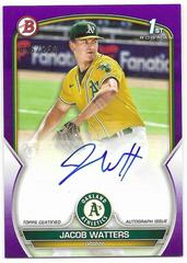 Jacob Watters [Purple] #PPA-JW Baseball Cards 2023 Bowman Paper Prospect Autographs Prices