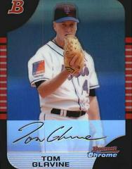Tom Glavine [Refractor] Baseball Cards 2005 Bowman Chrome Prices