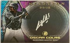 Oscar Colas #ISS-OC Baseball Cards 2022 Bowman Inception Silver Signings Autographs Prices