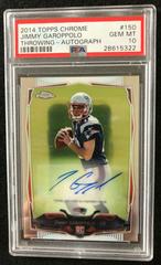 Jimmy Garoppolo [Throwing Autograph] #150 Football Cards 2014 Topps Chrome Prices