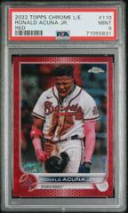 Ronald Acuna Jr. [Red] Baseball Cards 2022 Topps Chrome Logofractor Prices