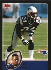 Ty Law [Black] #193 Football Cards 2003 Topps Prices