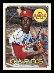Lou Brock #LB Baseball Cards 2018 Topps Heritage Real One Autographs Prices