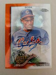 Sammy Sosa [Orange] #AGA-SS Baseball Cards 2022 Topps Allen & Ginter Chrome Autographs Prices