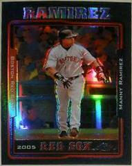 Manny Ramirez [Black Refractor] #272 Baseball Cards 2005 Topps Chrome Prices
