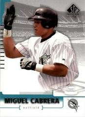 Miguel Cabrera #24 Baseball Cards 2004 SP Authentic Prices