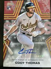 Cody Thomas [Red] Baseball Cards 2023 Topps Series 2 Stars Autographs Prices