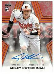 Adley Rutschman [Red] Baseball Cards 2023 Topps Series 1 Stars Autographs Prices