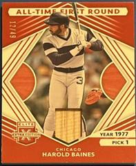 Harold Baines #AT-HB Baseball Cards 2022 Panini Elite Extra Edition All Time First Round Materials Prices