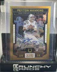 Peyton Manning [Signature Gold Zone] Football Cards 2023 Panini Score Prices