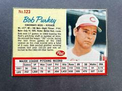 Bob Purkey [Hand Cut] #123 Baseball Cards 1962 Post Cereal Prices