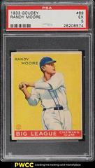 Randy Moore Baseball Cards 1933 Goudey Prices