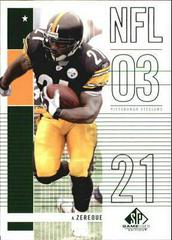 Amos Zereoue #67 Football Cards 2003 SP Game Used Prices