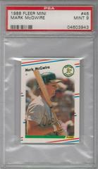 Mark McGwire #46 Baseball Cards 1988 Fleer Mini Prices