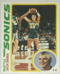 Jack Sikma Basketball Cards 1978 Topps Prices