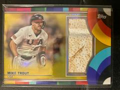 Mike Trout [Gold Rainbow] Baseball Cards 2023 Topps World Classic Prices