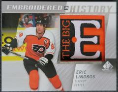 Eric Lindros #70 Hockey Cards 2021 SP Game Used Embroidered in History Prices
