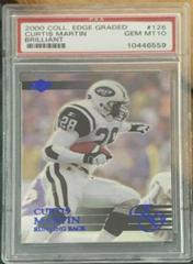 Curtis Martin #126 Football Cards 2000 Collector's Edge Graded Prices