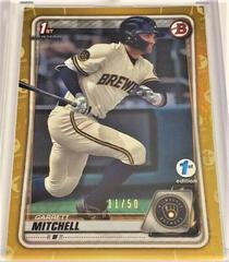 Garrett Mitchell [Gold Foil] Baseball Cards 2020 Bowman Draft 1st Edition Prices