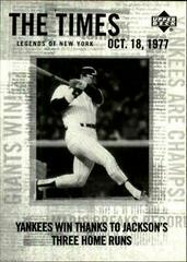 Reggie Jackson #198 Baseball Cards 2001 Upper Deck Legends of NY Prices