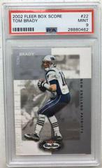 Tom Brady #22 Football Cards 2002 Fleer Box Score Prices
