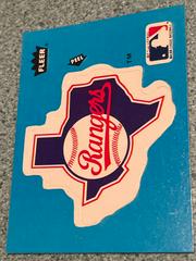 Rangers “Team Logo Sticker” Baseball Cards 1985 Fleer Stickers Prices