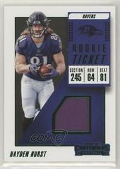 Hayden Hurst #RTS-8 Football Cards 2018 Panini Contenders Rookie Ticket Swatches Prices