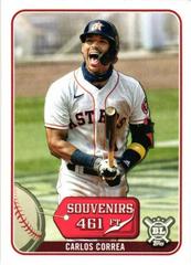 Carlos Correa Baseball Cards 2021 Topps Big League Souvenirs Prices