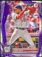 Juan Soto [Purple Pattern] Baseball Cards 2022 Bowman Prices