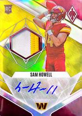 Sam Howell [Prime Yellow] #RJA-SH Football Cards 2022 Panini Phoenix RPS Rookie Auto Jersey Prices