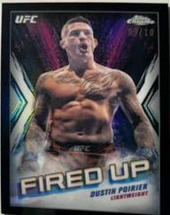 Dustin Poirier [Black Refractor] #FDP-21 Ufc Cards 2024 Topps Chrome UFC Fired Up Prices