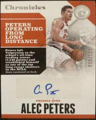 Alec Peters #CA-APT Basketball Cards 2017 Panini Chronicles Autographs Prices