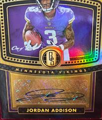 Jordan Addison [Black] #GD-10 Football Cards 2023 Panini Gold Standard Golden Debuts Autographs Prices